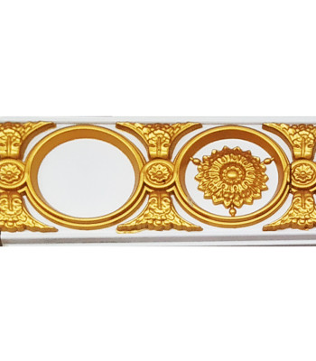 Beyaz Altın Lüks Saray Tavan Kartonpiyer  11 cm