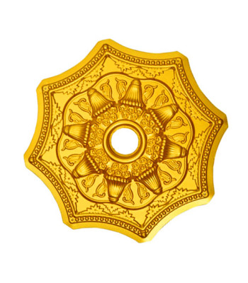 Altın Göbek Ortası Saray Tavan Aksesuar Motifi 42 cm (MTF33)