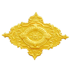 Altın Göbek Ortası Saray Tavan Aksesuar Motifi 63*90 cm (MTF62)