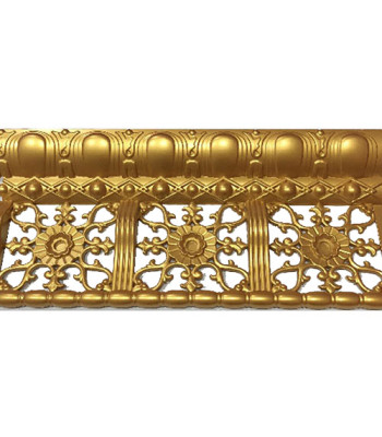 Altın Lüks İçi Boş Saray Tavan Kartonpiyer 26*60 cm (KTP05) 